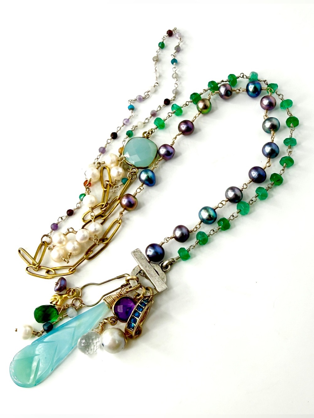 Mixed Gemstone Sundance Inspired Necklace